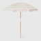 Sunnylife: Beach Umbrella - Rio Sun Multi Stripe - UPF50 Sun Protection, 61 x 62.68", Wooden Pole, Cream w/ Color Stripes, Carry Bag, Pool & Outdoor